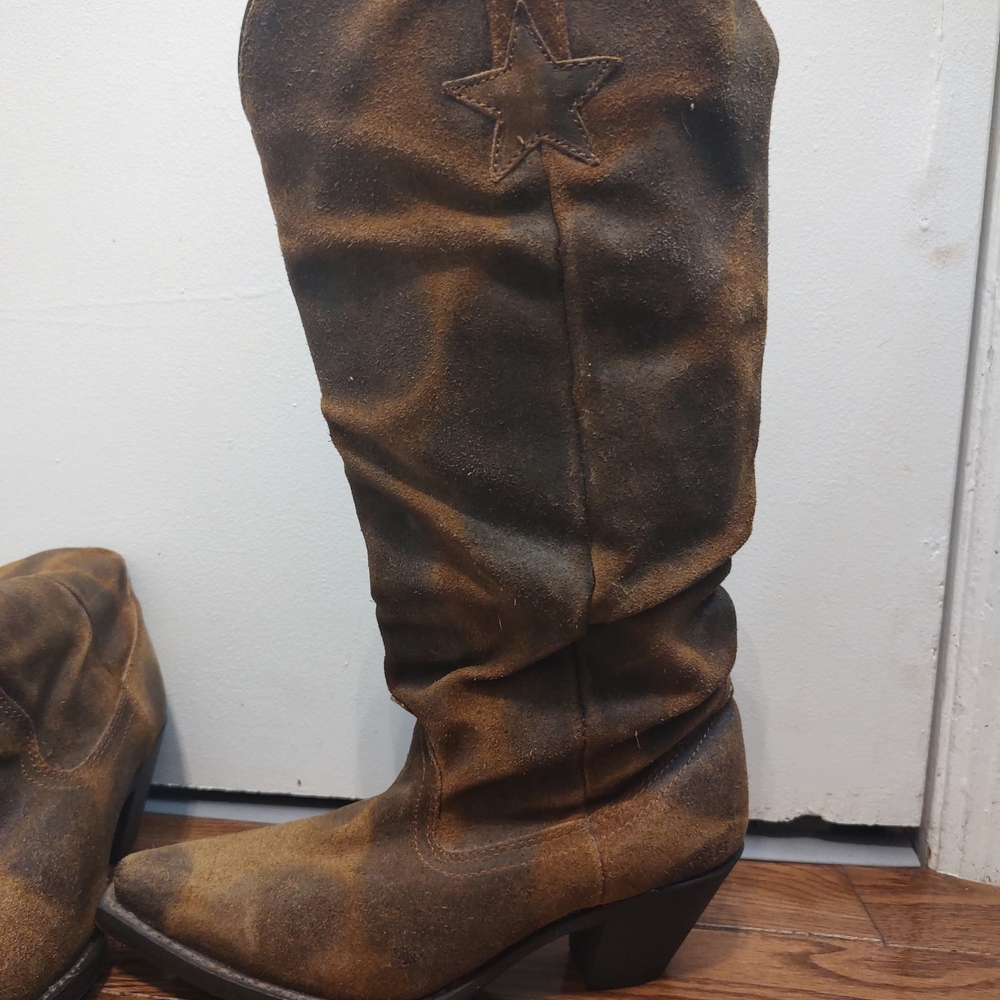 Dingo Brown Leather Sole Boots